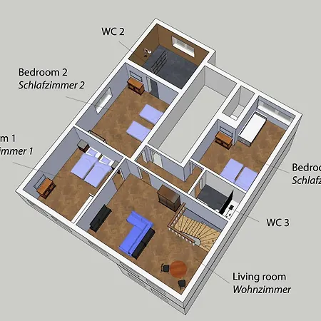 Apartment Premium 2-level On Rhine, Great Location Duisburg